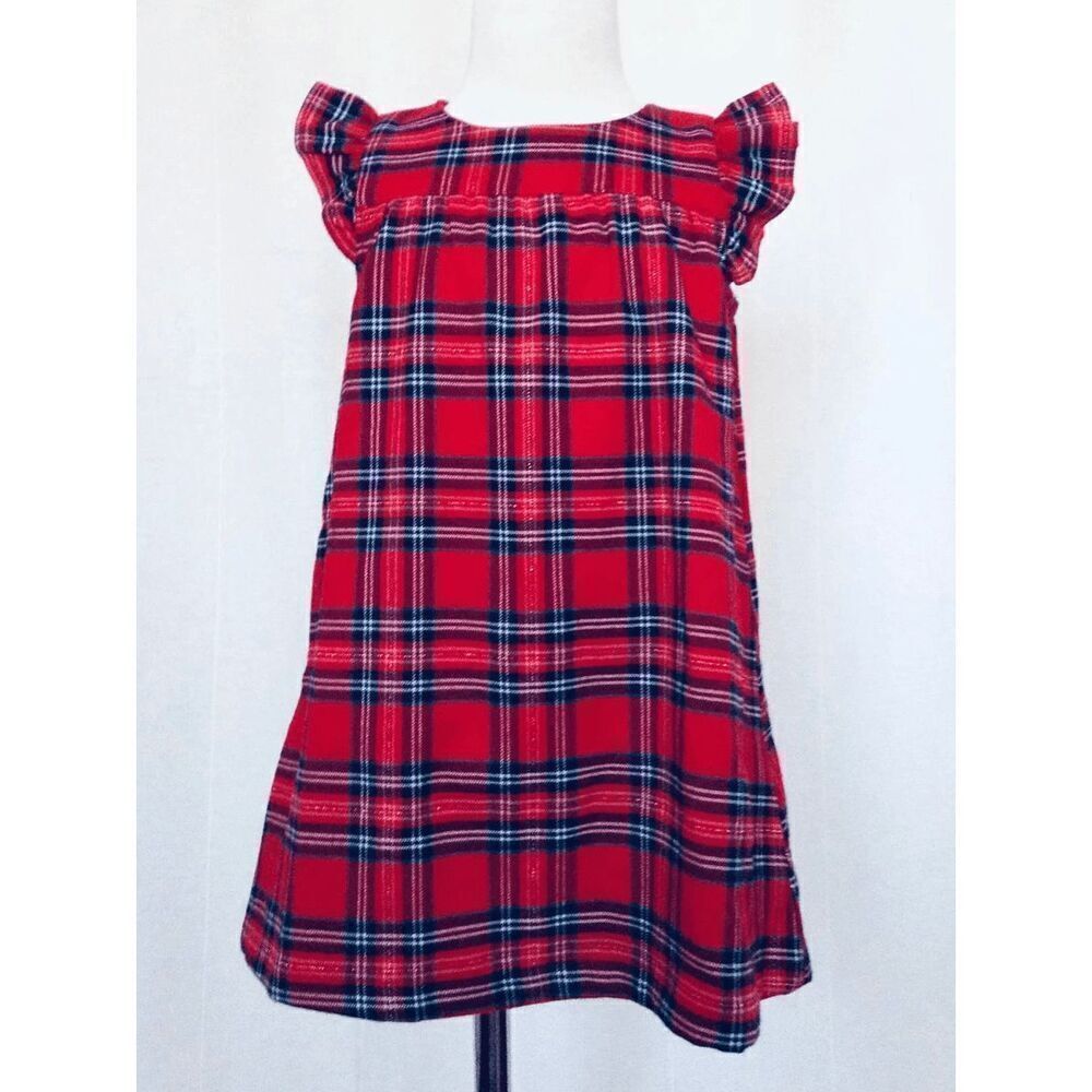 NEW H&M Toddler Girls Red Tartan Plaid 2/3 Dress BUY 2 GET 1 FREE